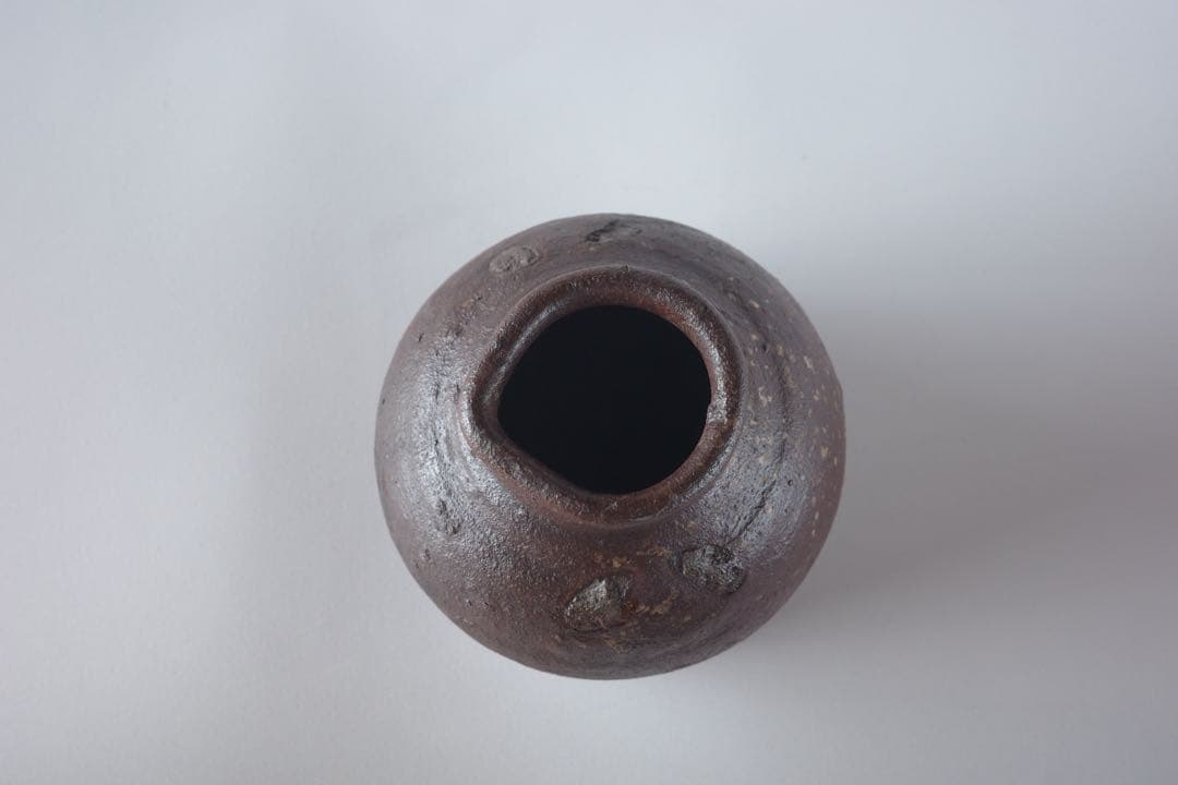 古越前 片口小壺 江戸期頃 時代壺 花器